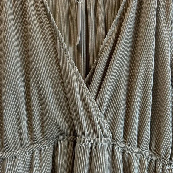 NWT Baltic Born Venus Pleated Maxi Dress Gold Size XXXL - Picture 6 of 8